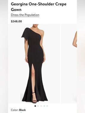 open lace back dress Amy Gown – Dress the Population main image 1